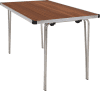 Gopak Contour 25 Plus Folding Table - (W) 1220 x (D) 760mm - Teak