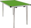 Gopak Contour 25 Folding Table - (W) 1220 x (D) 760mm - Pea Green