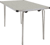 Gopak Contour 25 Folding Table - (W) 1220 x (D) 760mm - Snow Grit