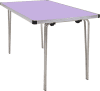 Gopak Contour 25 Folding Table - (W) 1220 x (D) 760mm - Lilac