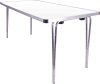 Gopak Contour 25 Folding Table - (W) 1520 x (D) 760mm - White