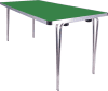 Gopak Contour 25 Folding Table - (W) 1520 x (D) 610mm - Pea Green