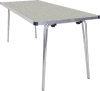 Gopak Contour 25 Folding Table - (W) 1830 x (D) 480mm - Snow Grit