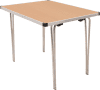 Gopak Contour 25 Plus Folding Table - (W) 915 x (D) 610mm - Oak