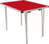 Gopak Contour 25 Plus Folding Table - (W) 915 x (D) 685mm - Poppy Red