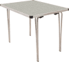 Gopak Contour 25 Plus Folding Table - (W) 915 x (D) 610mm - Snow Grit