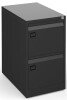 Bisley Executive 2 Drawer Steel Filing Cabinet - Black