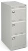 Bisley Executive 3 Drawer Steel Filing Cabinet - Grey