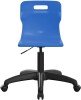 Titan Swivel Junior Chair with Black Base - (6-11 Years) 355-420mm Seat Height - Blue