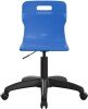 Titan Swivel Senior Chair with Black Base - (11+ Years) 460-560mm Seat Height - Blue