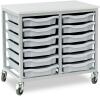 Monarch 12 Shallow Tray Unit - Light Grey