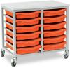 Monarch 12 Shallow Tray Unit - Tangerine