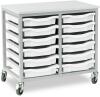 Monarch 12 Shallow Tray Unit - White