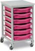 Monarch 6 Shallow Tray Unit - Pink