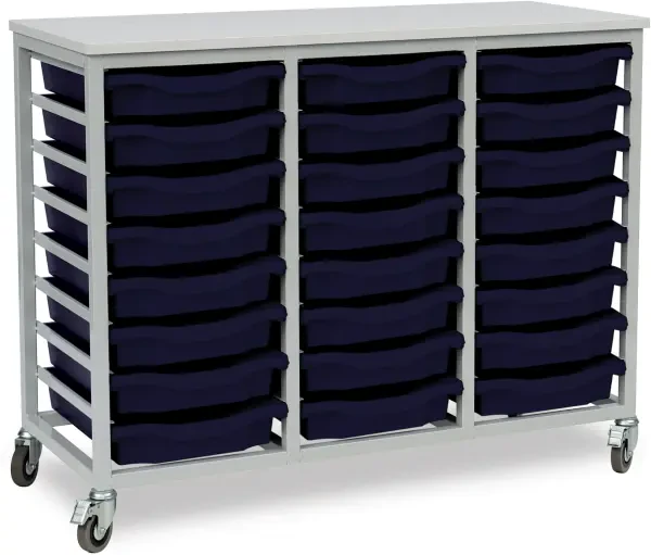 Monarch 24 Shallow Tray Unit - Dark Grey