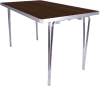 Gopak Economy Folding Table (W) 1220 x (D) 610mm - Walnut