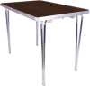 Gopak Economy Folding Table - (W) 915 x (D) 610mm - Walnut
