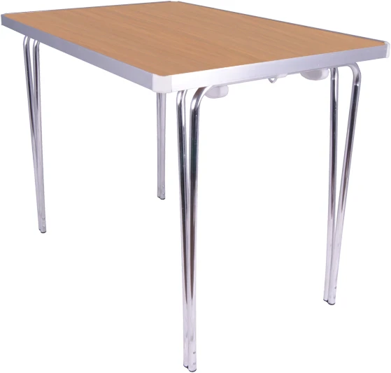Gopak Economy Folding Table - (W) 915 x (D) 610mm - Durham Oak