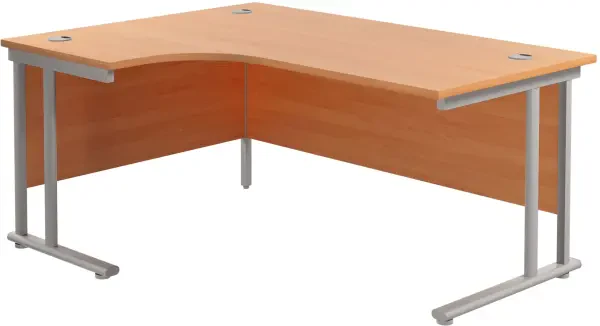 TC Twin Leg Corner Desk 1800 x 1200mm - Beech