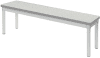 Gopak Enviro Dining Bench - (W) 1200 x (D) 330mm - Snow Grit