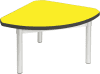 Gopak Enviro Silver Frame Coffee Table - Quadrant 600 x 600mm - Yellow