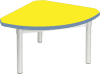 Gopak Enviro Silver Frame Coffee Table - Quadrant 600 x 600mm - Yellow