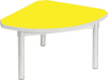 Gopak Enviro Silver Frame Coffee Table - Quadrant 600 x 600mm - Yellow