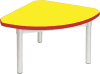 Gopak Enviro Silver Frame Coffee Table - Quadrant 600 x 600mm - Yellow