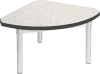 Gopak Enviro Silver Frame Coffee Table - Quadrant 600 x 600mm - Ailsa