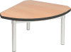 Gopak Enviro Silver Frame Coffee Table - Quadrant 600 x 600mm - Beech