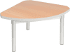 Gopak Enviro Silver Frame Coffee Table - Quadrant 600 x 600mm - Beech