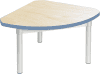 Gopak Enviro Silver Frame Coffee Table - Quadrant 600 x 600mm - Maple