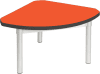 Gopak Enviro Silver Frame Coffee Table - Quadrant 600 x 600mm - Orange