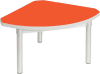 Gopak Enviro Silver Frame Coffee Table - Quadrant 600 x 600mm - Orange