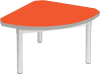 Gopak Enviro Silver Frame Coffee Table - Quadrant 600 x 600mm - Orange