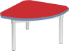 Gopak Enviro Silver Frame Coffee Table - Quadrant 600 x 600mm - Poppy Red