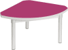 Gopak Enviro Silver Frame Coffee Table - Quadrant 600 x 600mm - Fuchsia