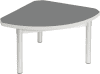 Gopak Enviro Silver Frame Coffee Table - Quadrant 600 x 600mm - Storm