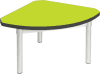 Gopak Enviro Silver Frame Coffee Table - Quadrant 600 x 600mm - Acid Green