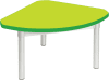 Gopak Enviro Silver Frame Coffee Table - Quadrant 600 x 600mm - Acid Green