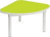 Gopak Enviro Silver Frame Coffee Table - Quadrant 600 x 600mm - Acid Green