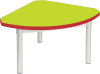 Gopak Enviro Silver Frame Coffee Table - Quadrant 600 x 600mm - Acid Green