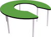 Gopak Enviro Early Years Keyhole Shaped Table - Pea Green