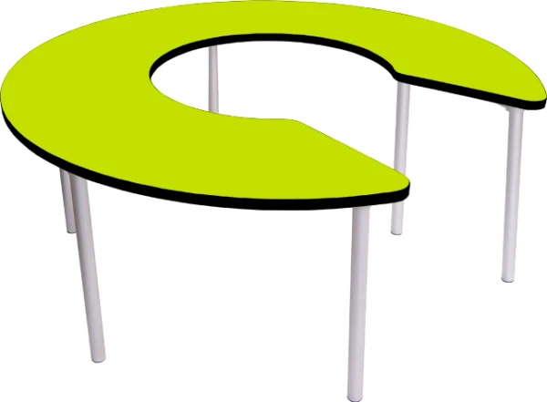 Gopak Enviro Early Years Keyhole Shaped Table - Acid Green