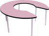 Gopak Enviro Early Years Keyhole Shaped Table - Lilac