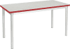 Gopak Enviro Rectangular Dining Table - (W) 1800 x (D) 750mm - Snow Grit