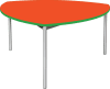 Gopak Enviro Shield Table with Castors - Orange
