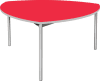 Gopak Enviro Shield Table with Castors - Poppy Red