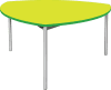 Gopak Enviro Shield Table with Castors - Acid Green