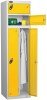 Probe Two Person Single Locker - 1780 x 460 x 460mm - Yellow (RAL 1004)